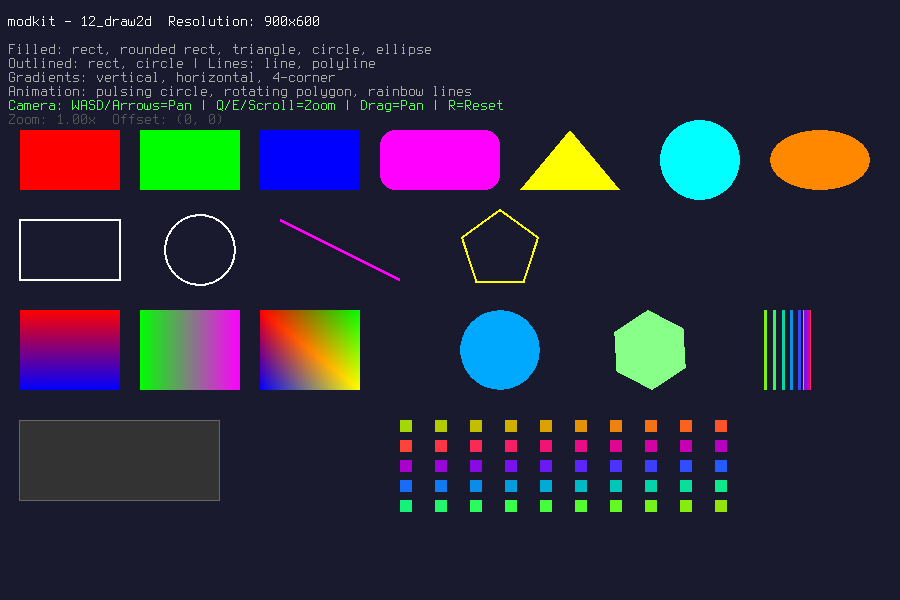 2D Drawing demonstration