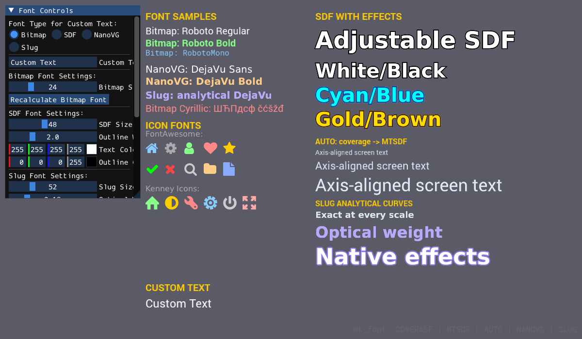 Font Rendering