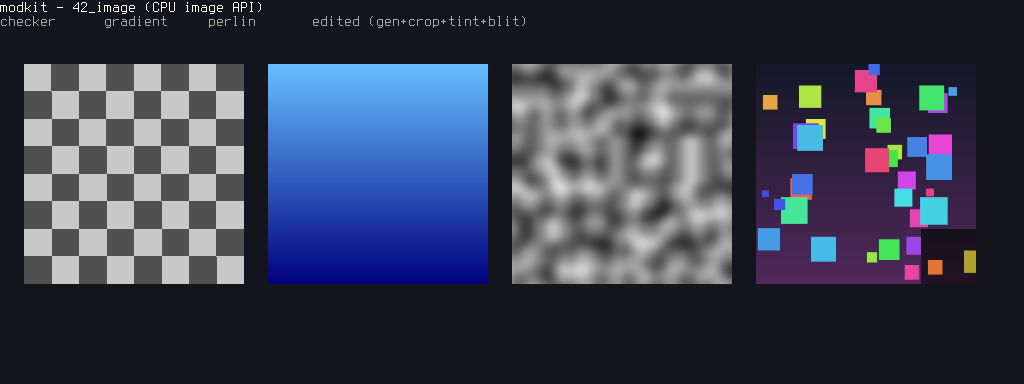 CPU-side image API (image.h) + color/rand utilities