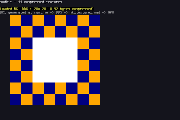 GPU-compressed texture loading (DDS/KTX1 via dds-ktx)